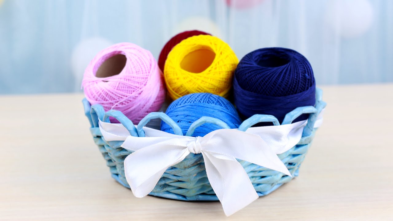 DIY Woven Paper Basket
