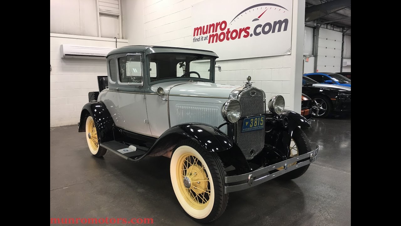 1931 Ford Model MODEL A DELUXE Original Rumble Seat & Luggage Munro Motors