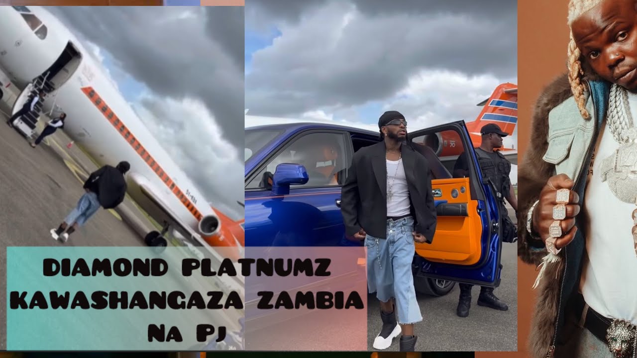 DIAMOND PLATNUMZ WITH PRIVATE JET IN ZAMBIA, HARMONIZE AT THE GYM IN TANZANIA