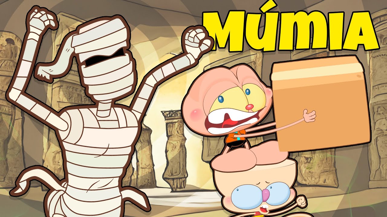 Mongo e Drongo e a Múmia no Halloween - Desenho Animado de MONSTRO - Dia das Bruxas