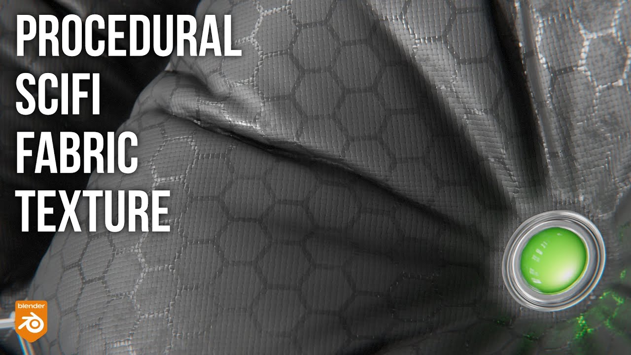 Make procedural scifi fabric texture - Blender & Materializer tutorial