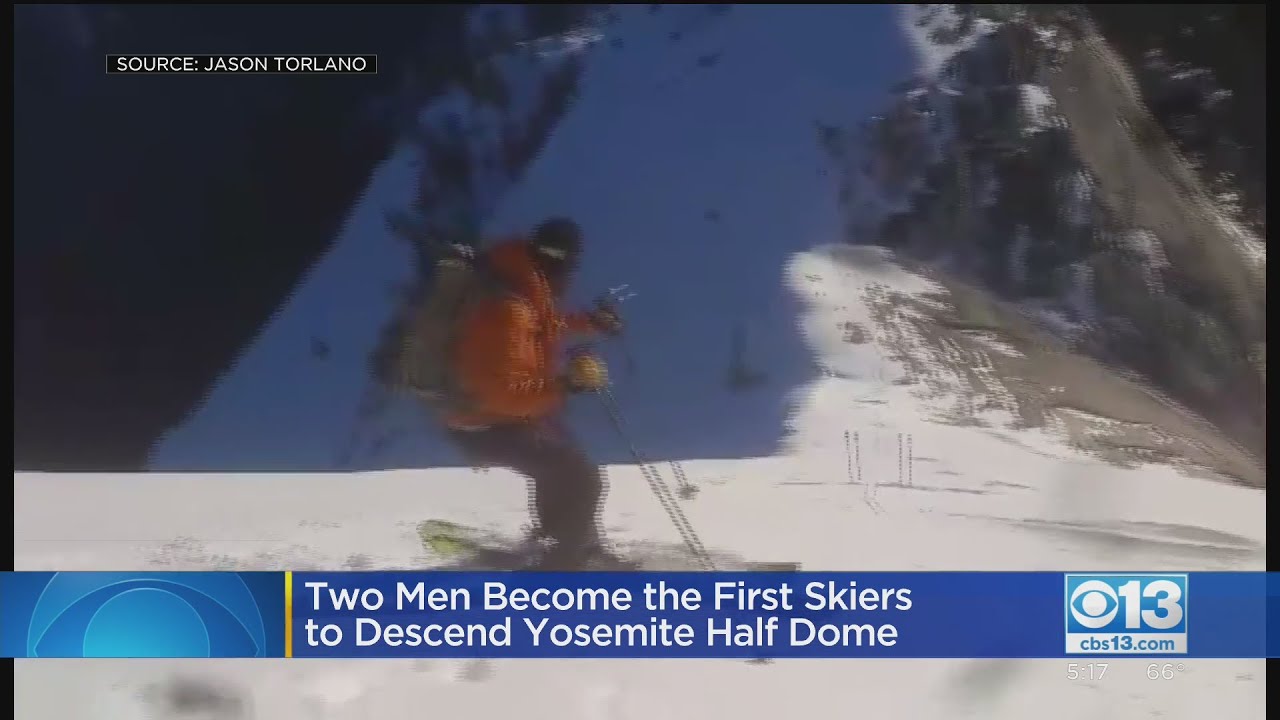 Two Men Become First Skiers To Descend Yosemite's Half Dome