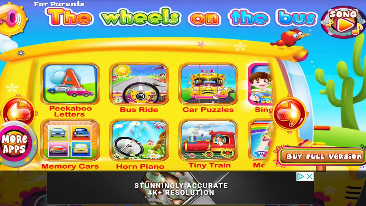 Wheels The Bus App Horn Piano