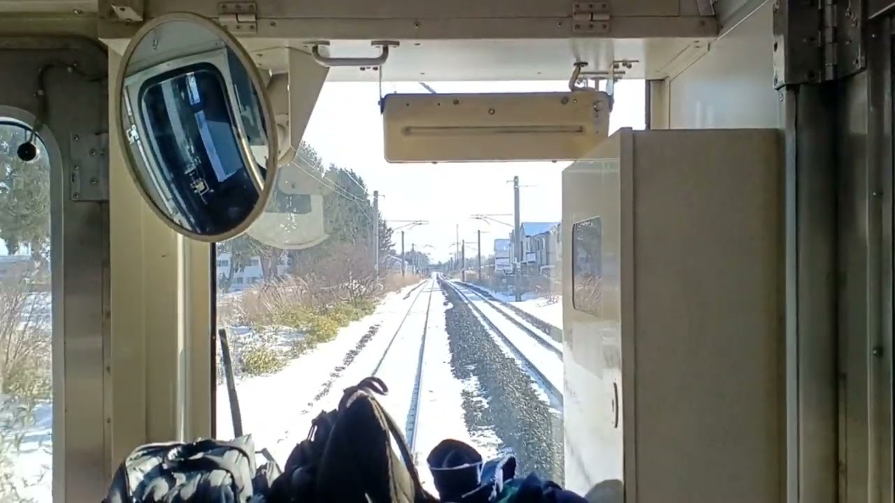 2026年2月1日(日)撮影　東北本線上り普通北上行　2530M　花巻空港～花巻　前面展望　