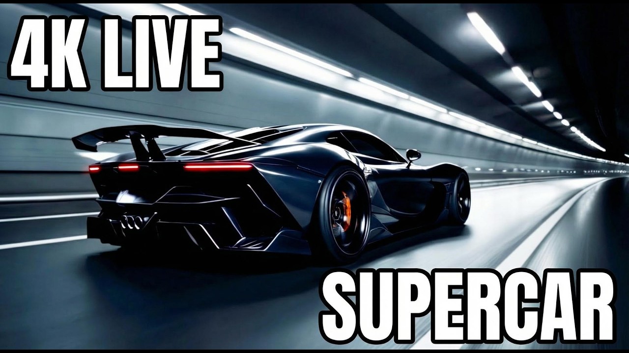Supercar Tunnel Speed | 4K Wallpaper Engine Live Wallpaper