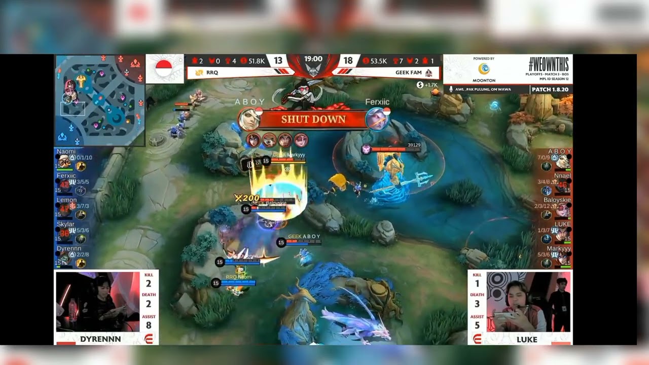 Moment🔥🔥 Rrq vs Geekfam#mplindonesia #rrqkingdom #rrqlemon #geekfamid #geekfam #teamrrq #alterego #1