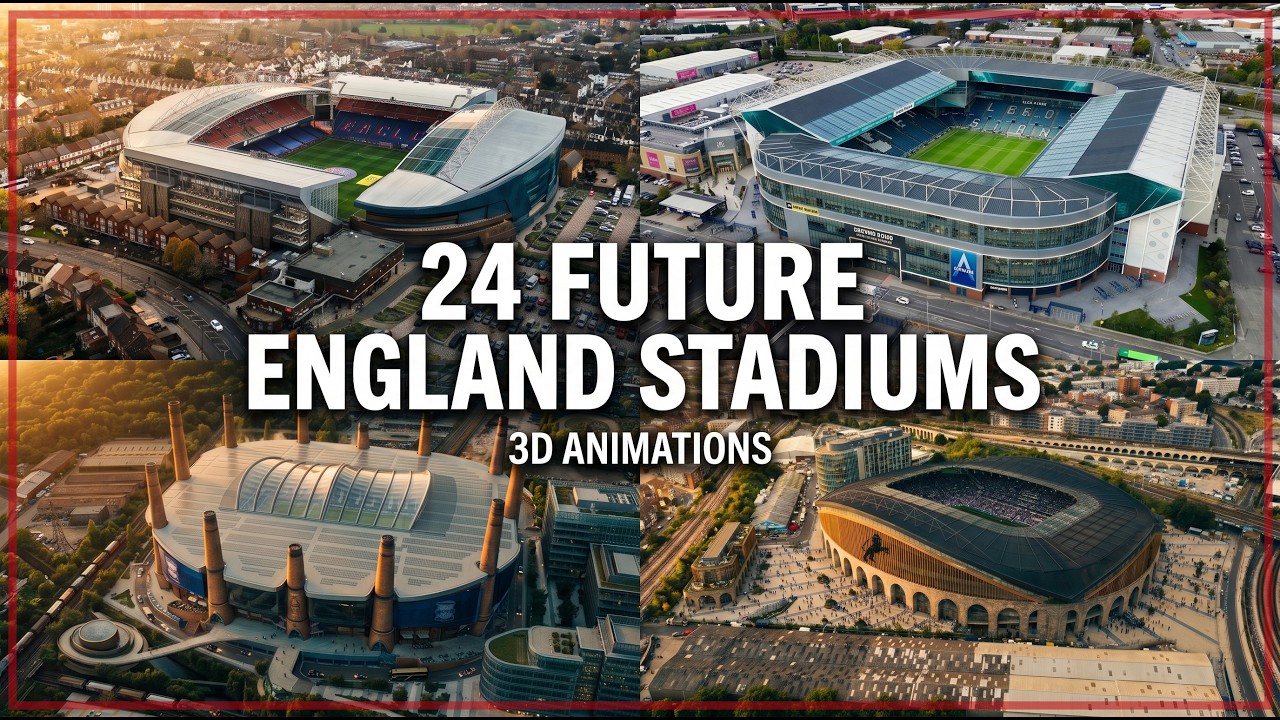 All Future England's Stadiums (3d animations)