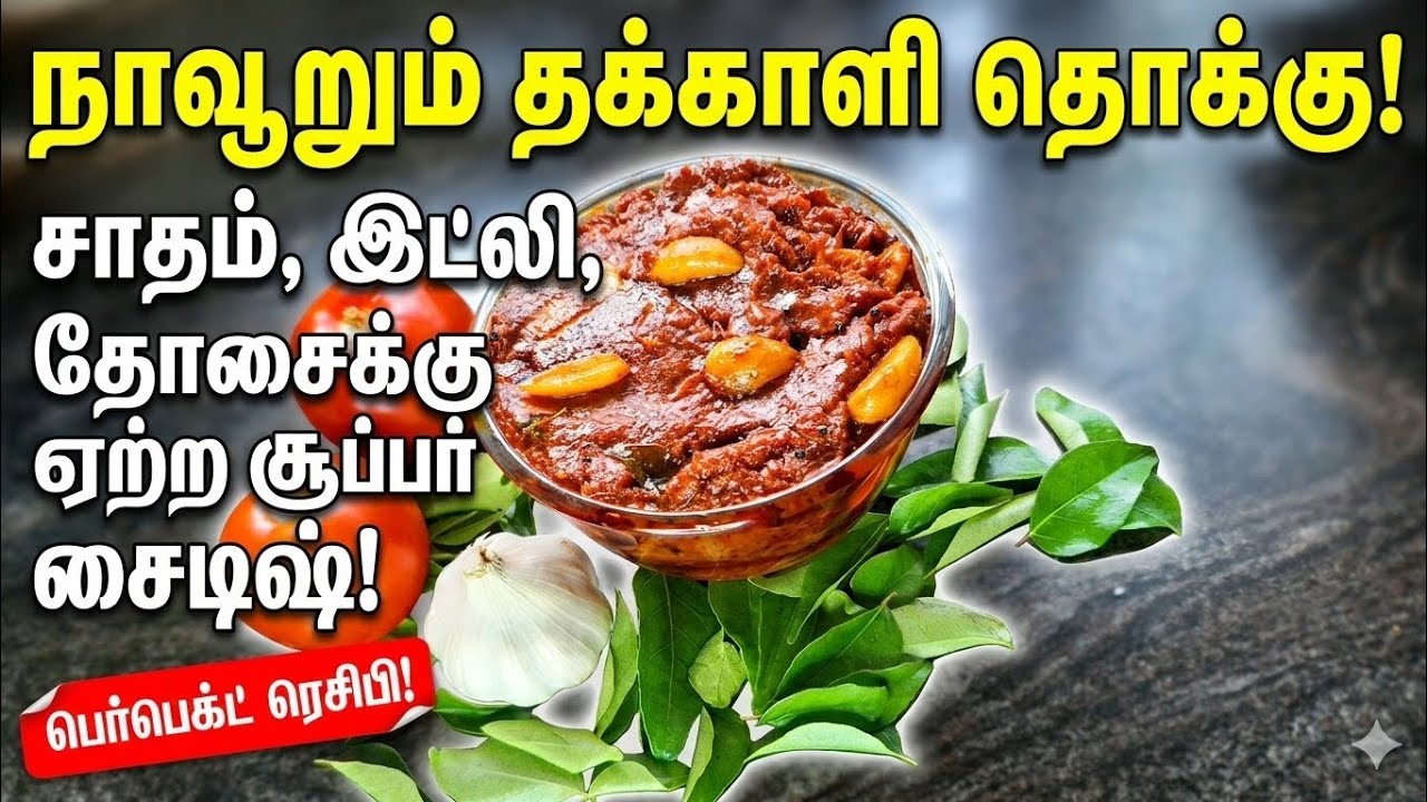 🍅🌶ஒரு முறை இப்படிச் செய்து பாருங்க  தக்காளி தொக்கு | Tomato Thokku Recipe in Tamil# Oviyakitchen 😋