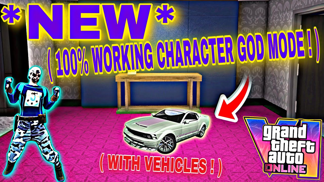 🚨*NEW* ( 100% WORKING CHARACTER GOD MODE ! ) *2EZ* ( WITH VEHICLES ) ( WORKING ON ALL PLATFORMS ) 🚨