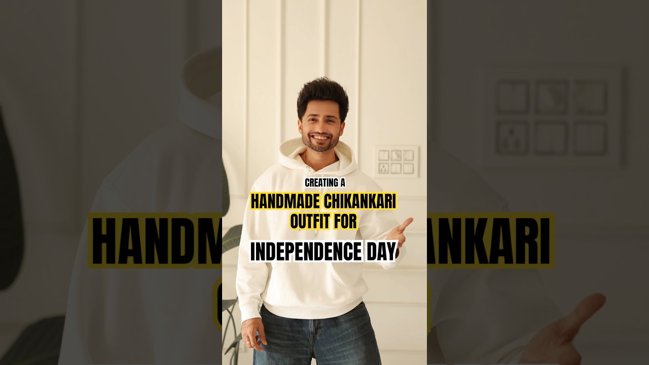 HANDMADE DIY CHIKANKARI KURTA FOR INDEPENDENCE DAY #art #artist #diy #handmade #craft #chikankari