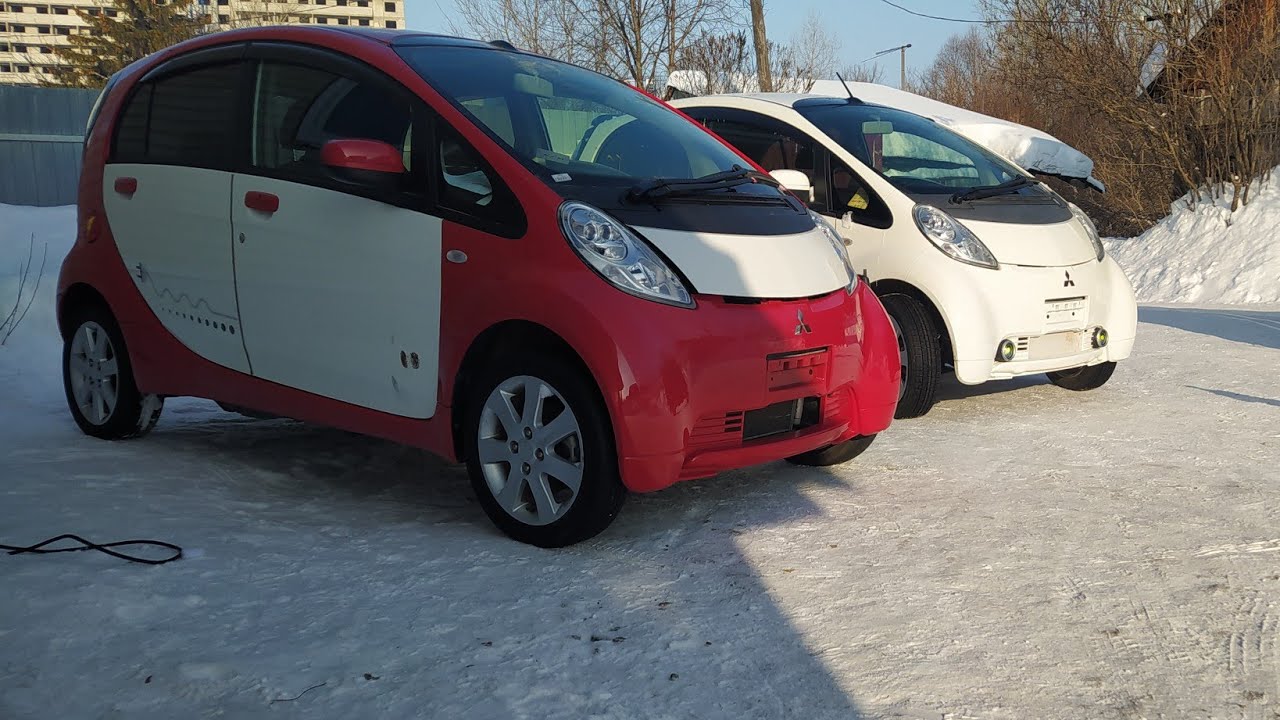 Mitsubishi i-miev 🔋🔌 тестовое сравнение электро отопителей 🔥