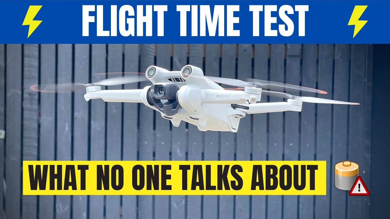 DJI Mini 3 Pro Flight Time Test with NEW Battery Firmware Update