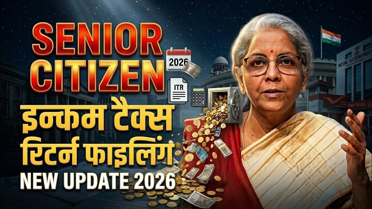 Senior Citizen ITR Filing New Update 2026 !! Senior Citizen New Income Tax Return Filing Rule 2026!!