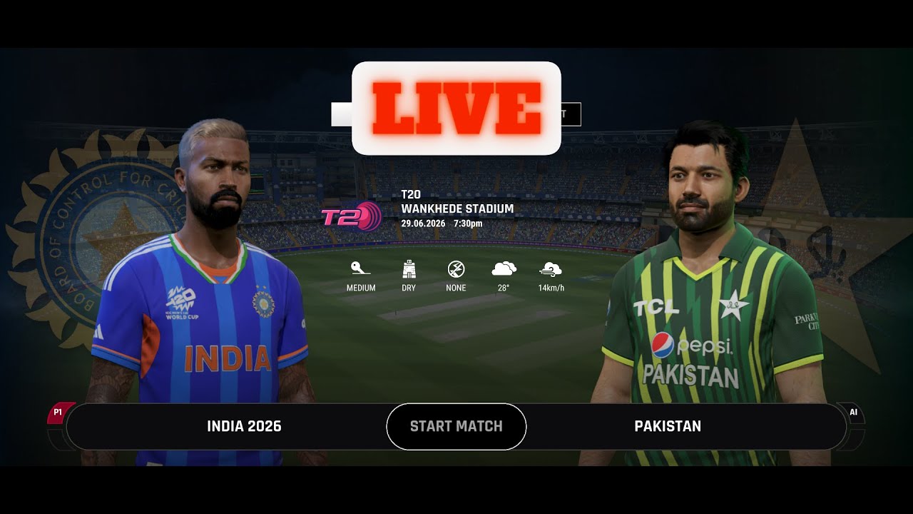 LIVE: T20 World Cup 2026 India VS Pakistan – Cricket 24 Gameplay | Epic Thriller!