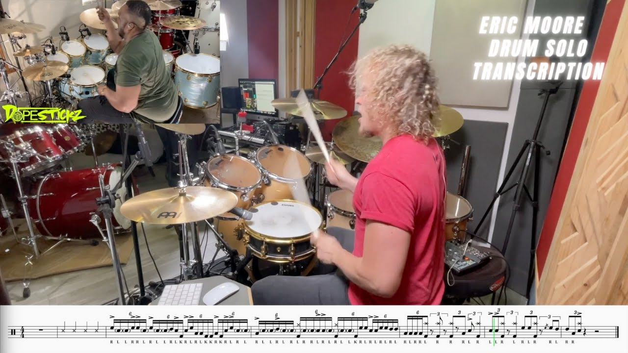 Eric Moore Drum Solo/Fill Transcription by Horacio Paris - Fast, Medium, Slow
