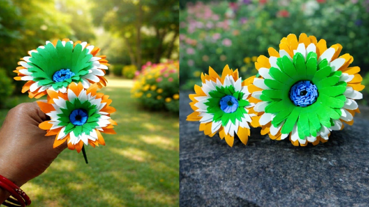 #tricolourflowermaking