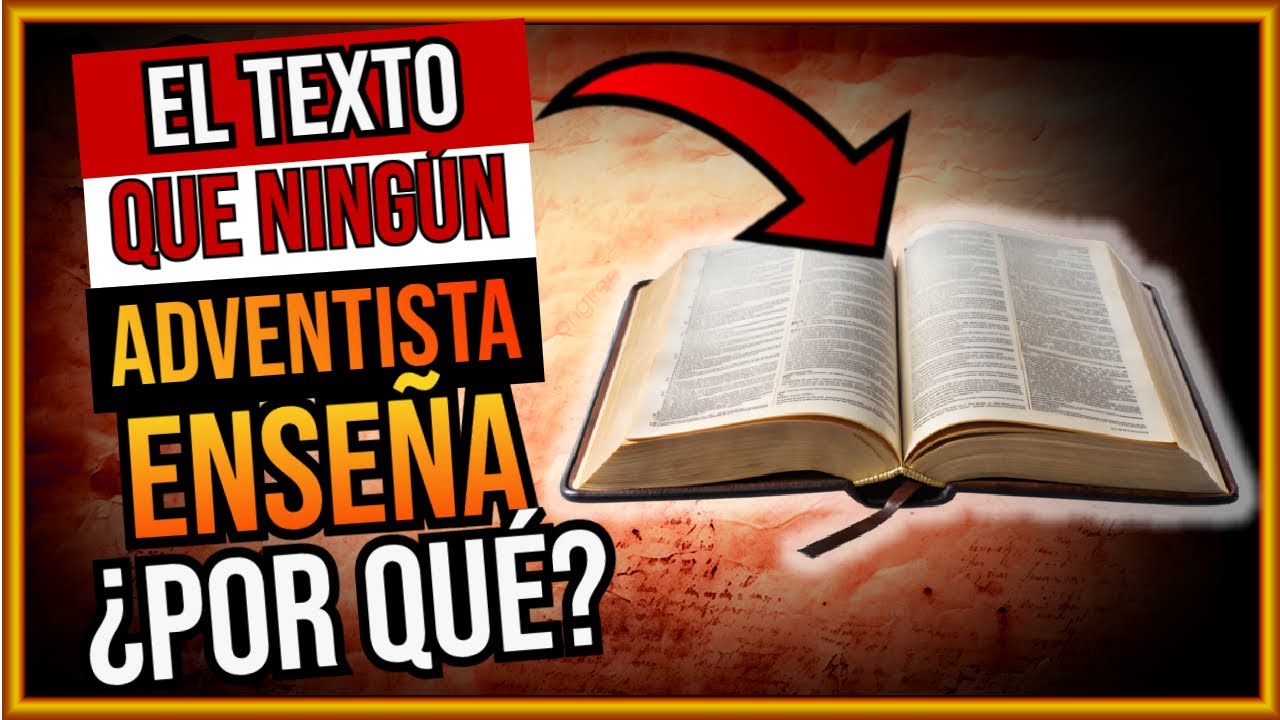 Este TEXTO DESTRUYE la doctrina DEL SANTUARIO y 1844- TE DIGO POR QUÉ