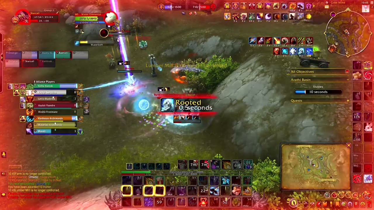 Don't unstealth first ! 2300 CR BG Blitz - 11.0.5 Balance Druid PvP - WoW War Within