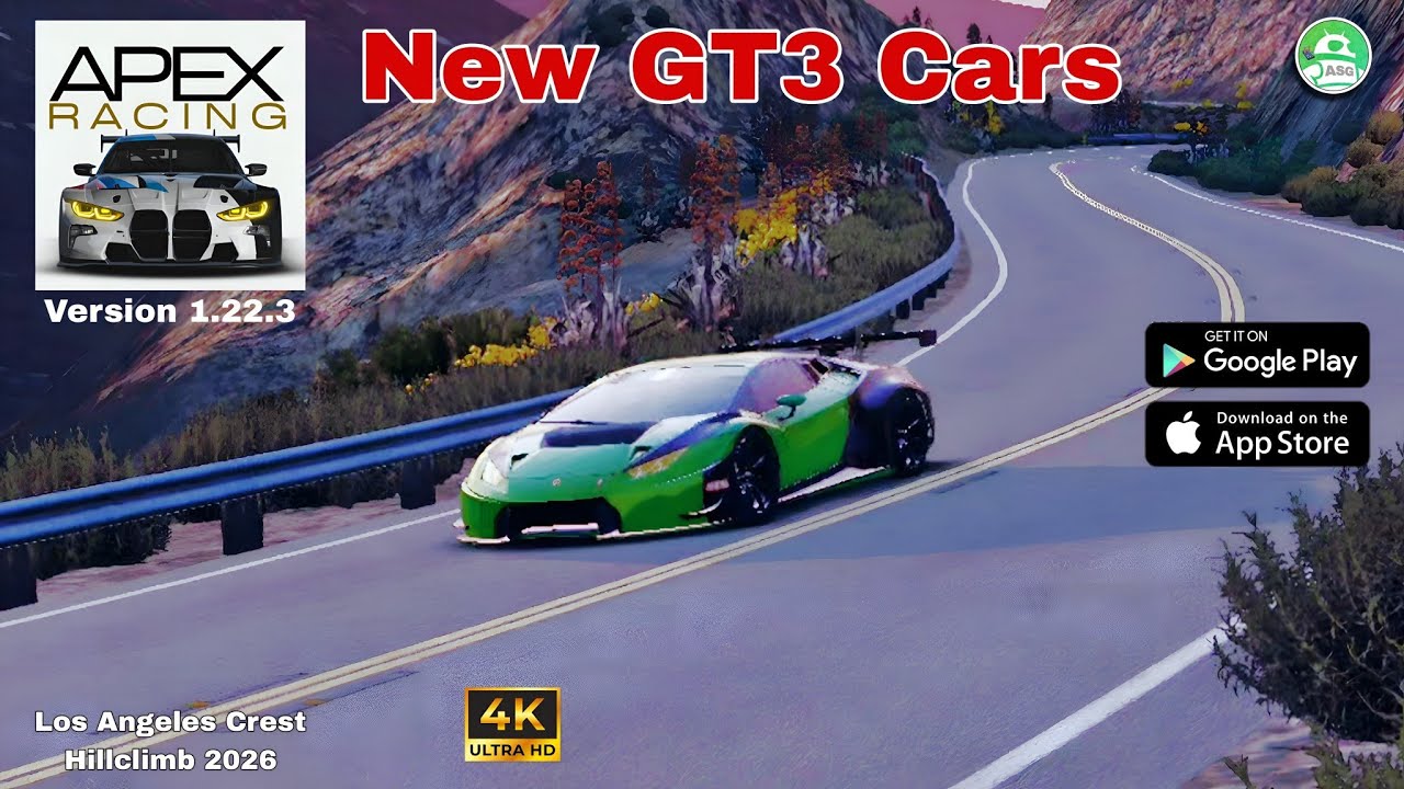 Apex Racing New GT3 Cars Gameplay On Android.