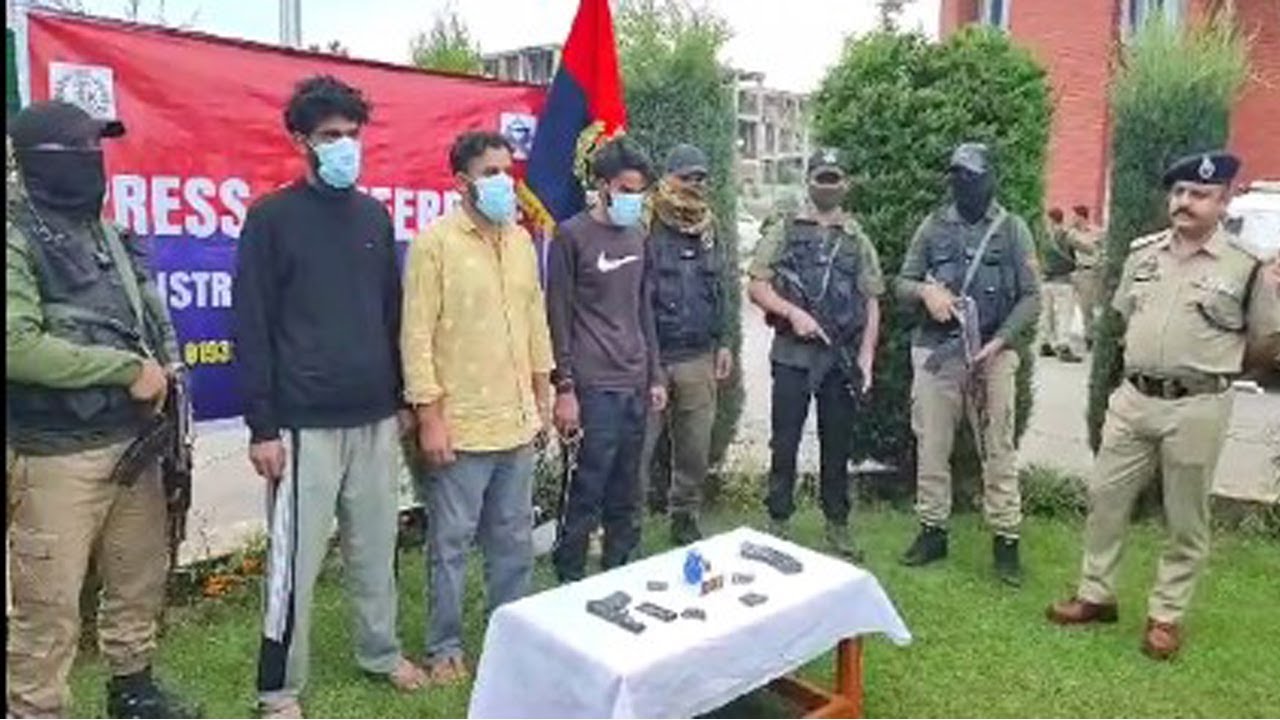 Kulgam: Terrorist Module Busted, 3 Including Mastermind Arrested