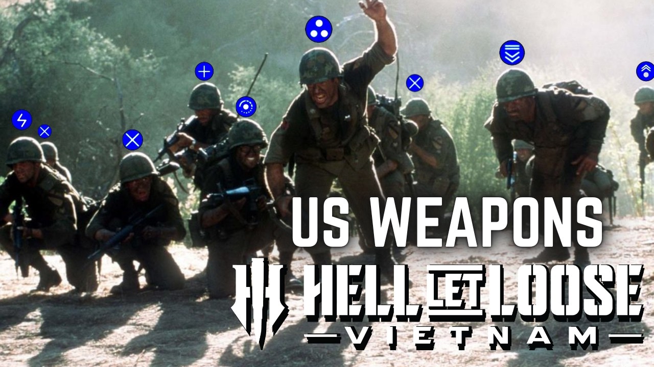Weapons for US forces in Hell Let Loose Vietnam