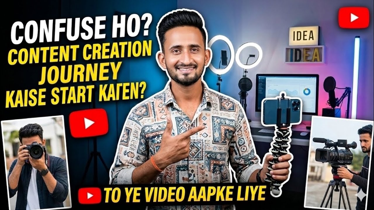 🤔 how to start a content creation journey 🤳🎦