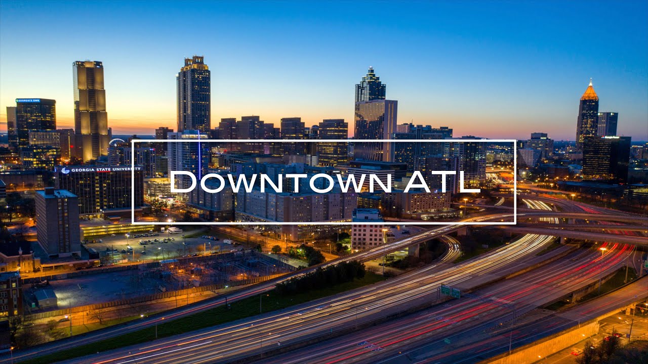 Downtown ATL I 4K Drone Footage