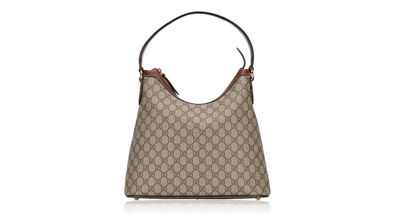 Gucci GG Supreme Monogram Linea A Hobo Brown