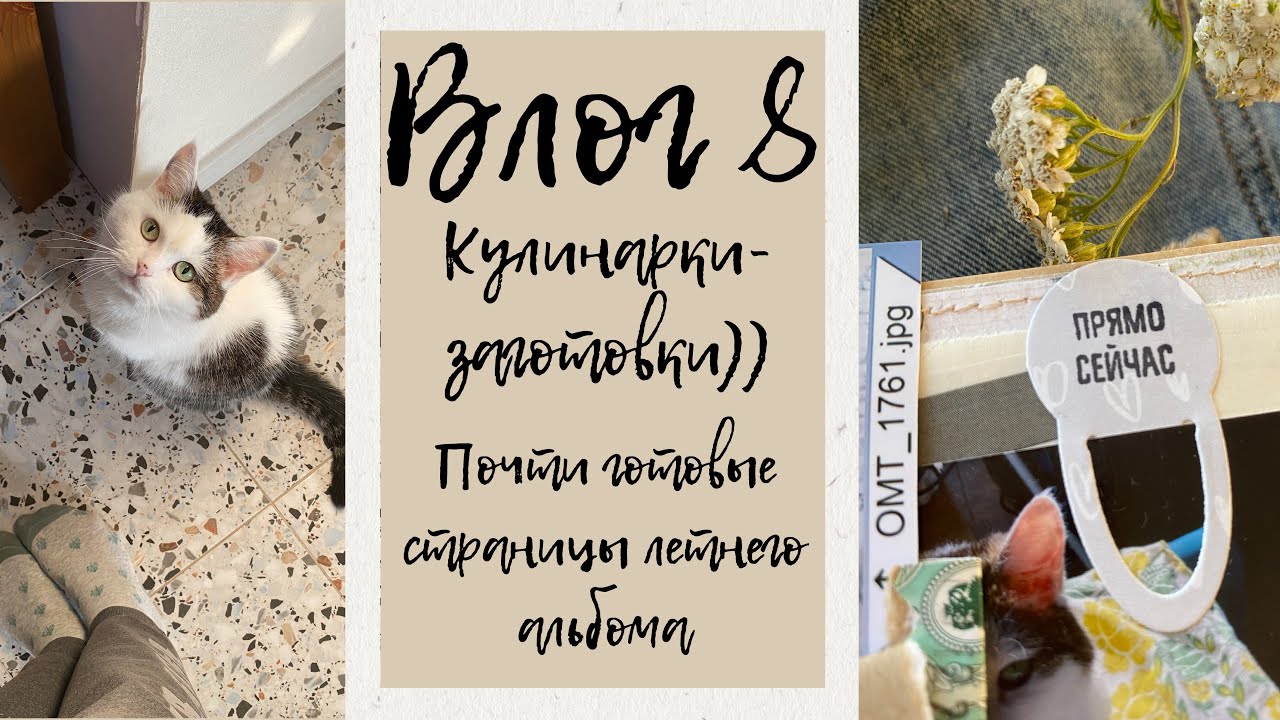 скрапвлог 8 I кулинарочки и летние страницы))