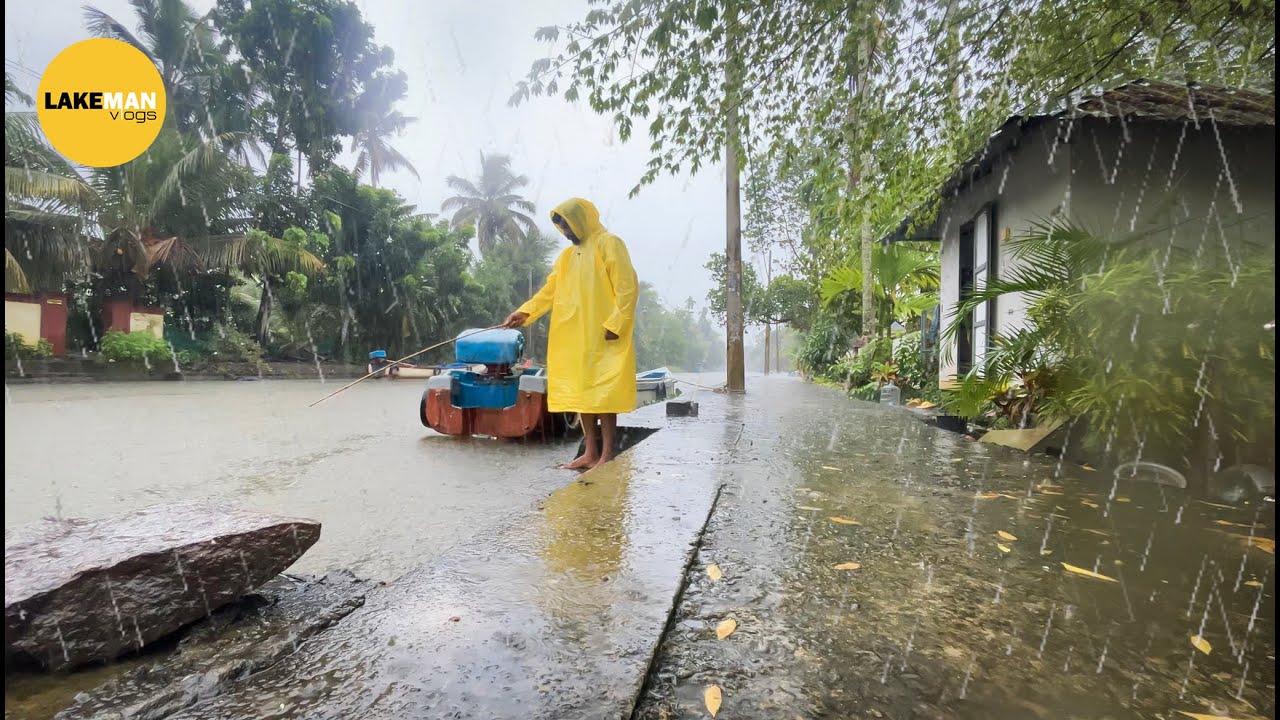 മഴ ആണെങ്കിലും കറിക്കുള്ള മീൻ ചൂണ്ടയിൽ പിടിച്ചിരിക്കും🔥 Kuttanadu Village Life I Village Fishing 🎣