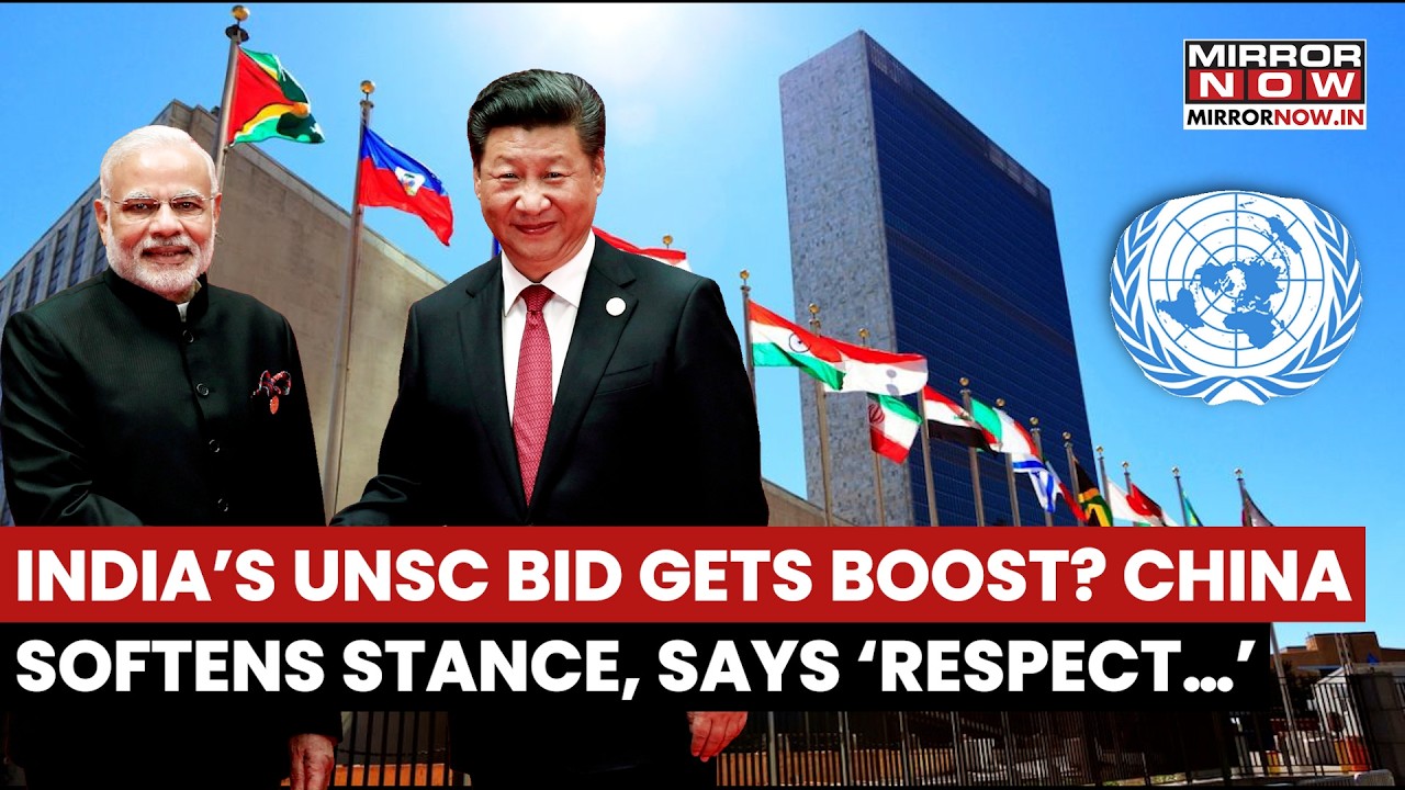 India's UNSC Permanent Membership Bid Gets Boost? China Softens Stance Says, 'Respect...' | Watch