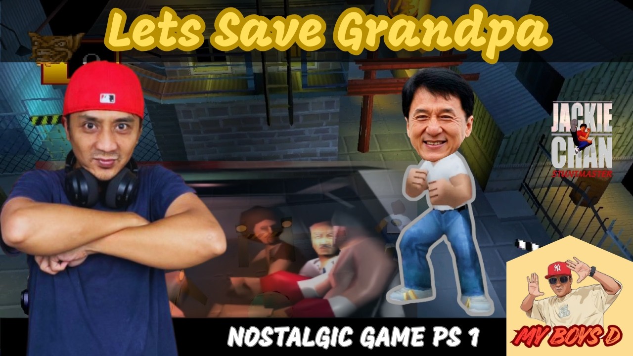 LETS SAVE GRANDPA - CHINATOWN - PLAY JACKIE CHAN STUNMASTER - NOSTLAGIC GAMES PS 1.