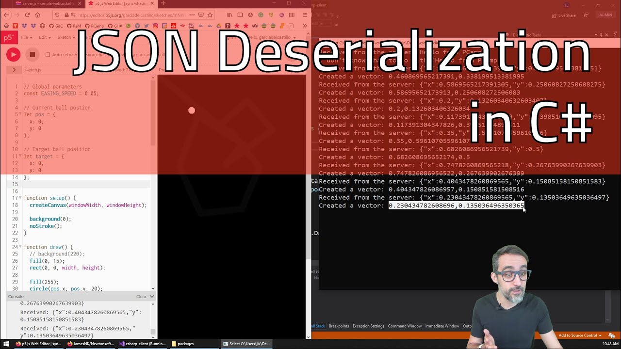 7.3 How to Deserialize JSON Strings in C# - Fun with WebSockets!