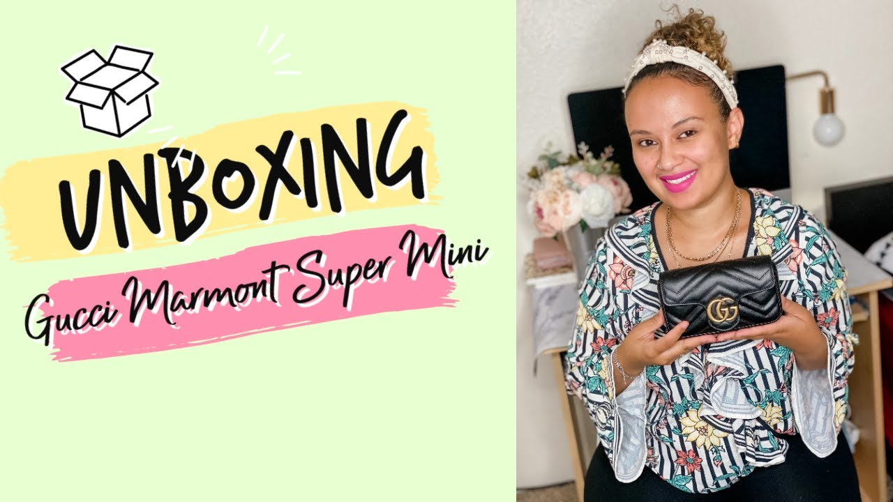 GUCCI MARMONT SUPER MINI UNBOXING | WHAT FITS INSIDE