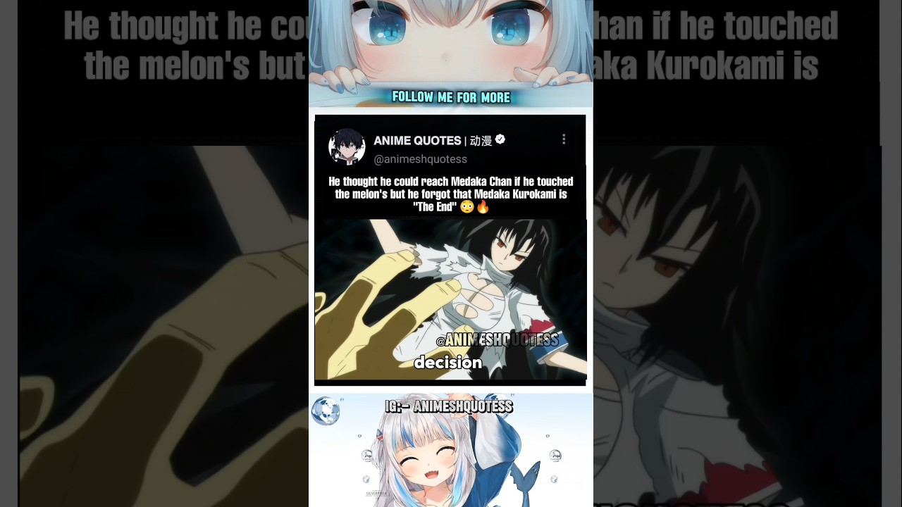 When he doesn't know that Medaka is the end 🥶🔥 