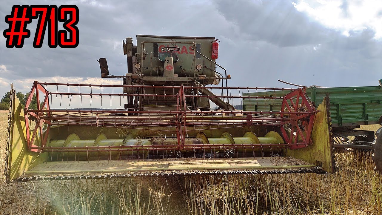 Rzepak 2023 drugie najgorsze pole, Claas Matador Gigant #713