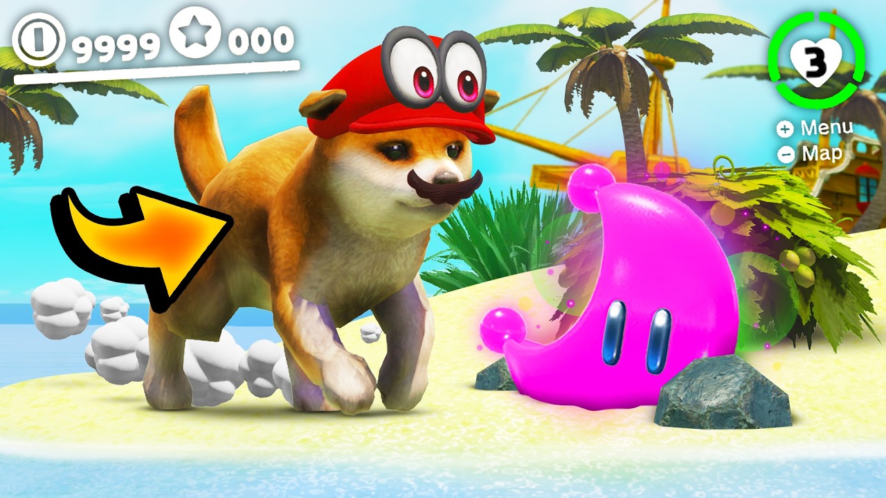 Mario Odyssey, aber wir sind ein HUND!
