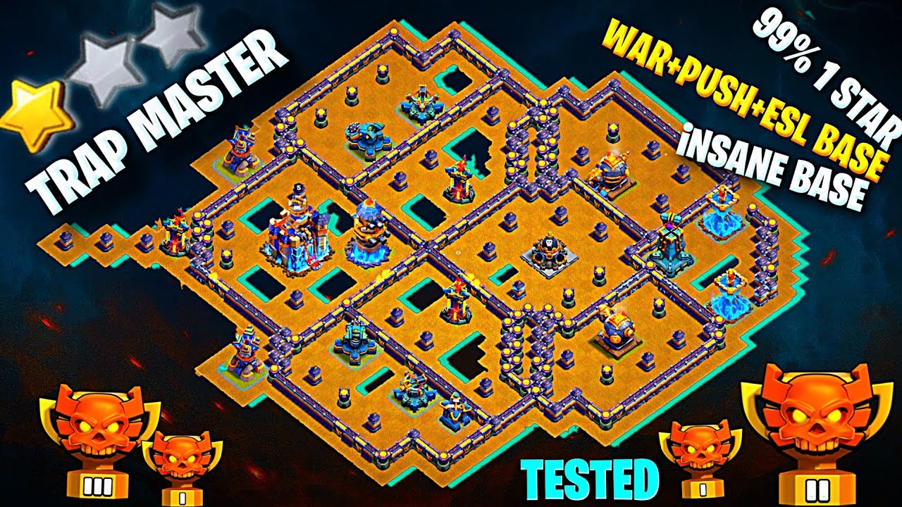 ( TOP 11 )  NEW TH18  TOXIC * + WAR BASE LINK | BEST ΤΗ18 ΑΝΤΙ 2 STAR BASE IN CLASH OF CLANS