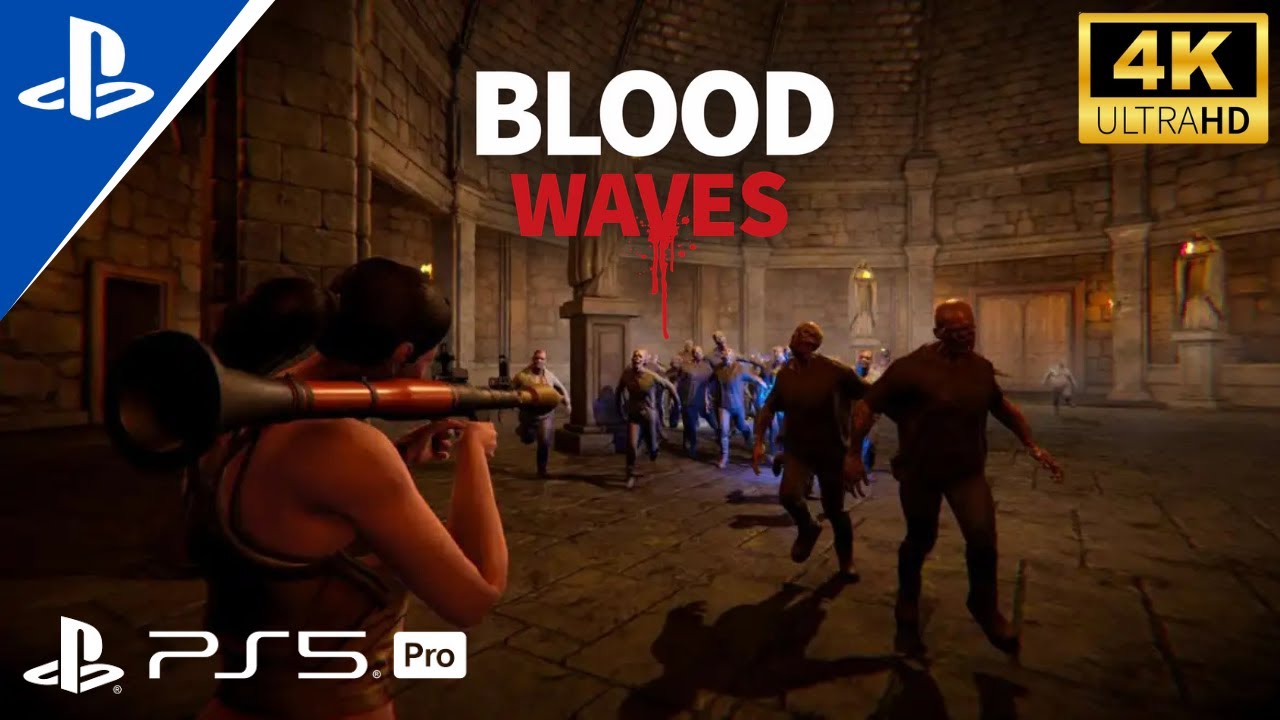 (PS5 Pro) BLOOD WAVES Gameplay Walkthrough [4K 60FPS, No Commentary]