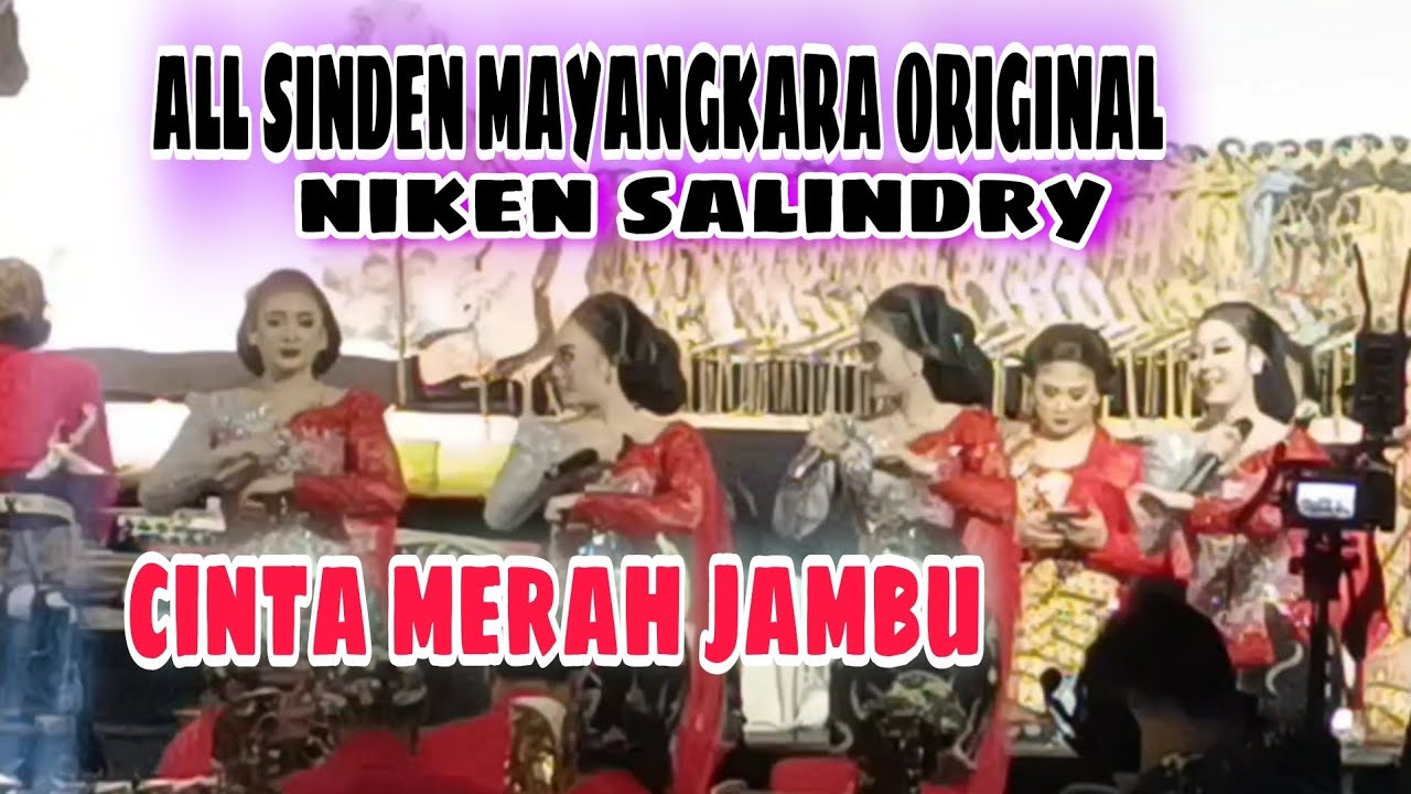 CINTA MERAH JAMBU ALL SINDEN MAYANGKARA ORIGINAL (NIKEN SALINDRY) 