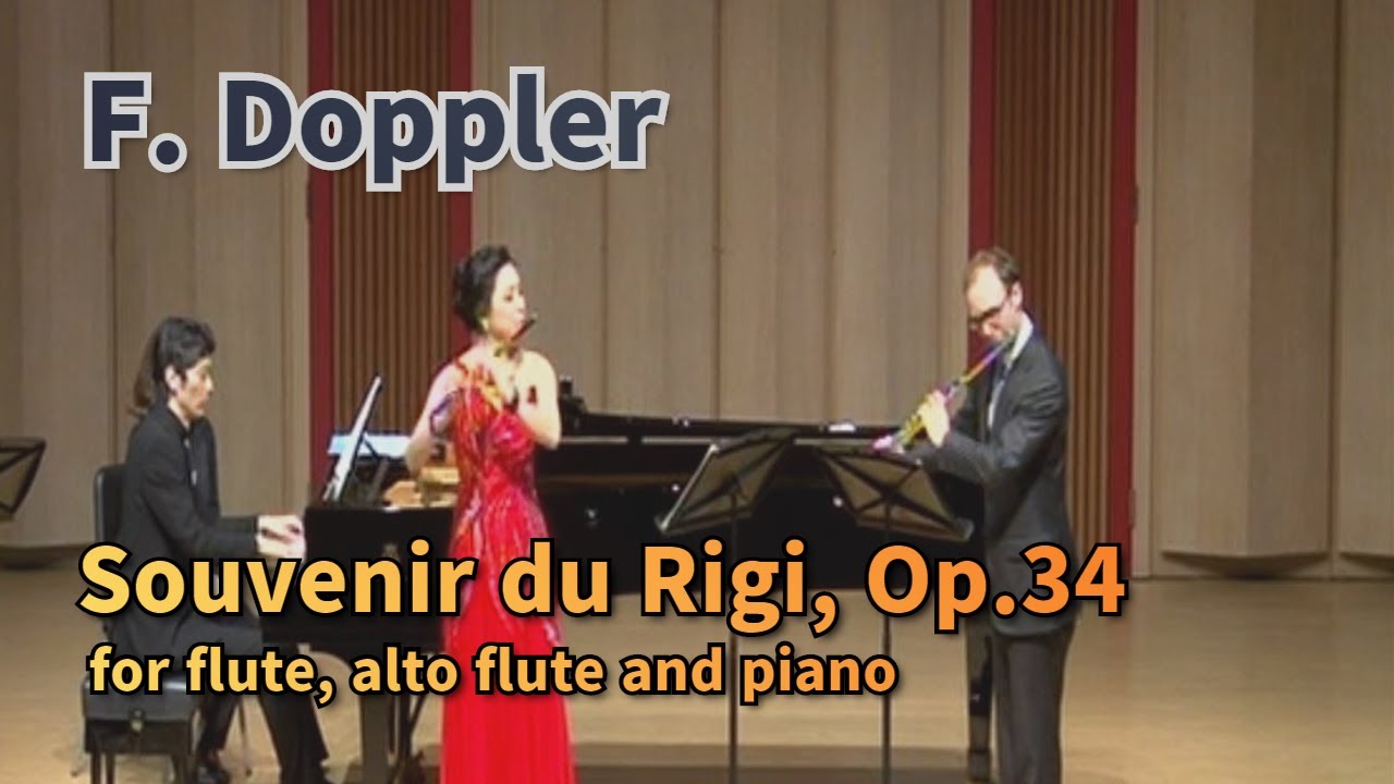 F. Doppler - Souvenir du Rigi, Op.34 for flute, alto flute and piano #달달플루트