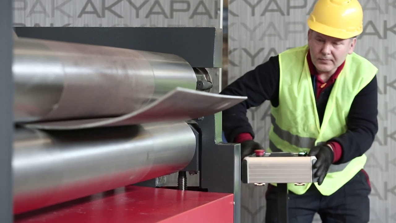 AKYAPAK ASM-S 190 20/6 3 Roll Initial Pinch Plate Roll Machine