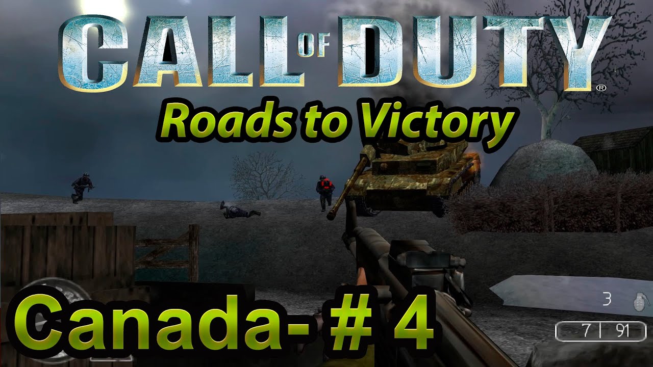 Call of Duty: Roads to Victory (PSP) - CANADA MISSION 4 (Walkthrough, no commentary) 1080p 60FPS