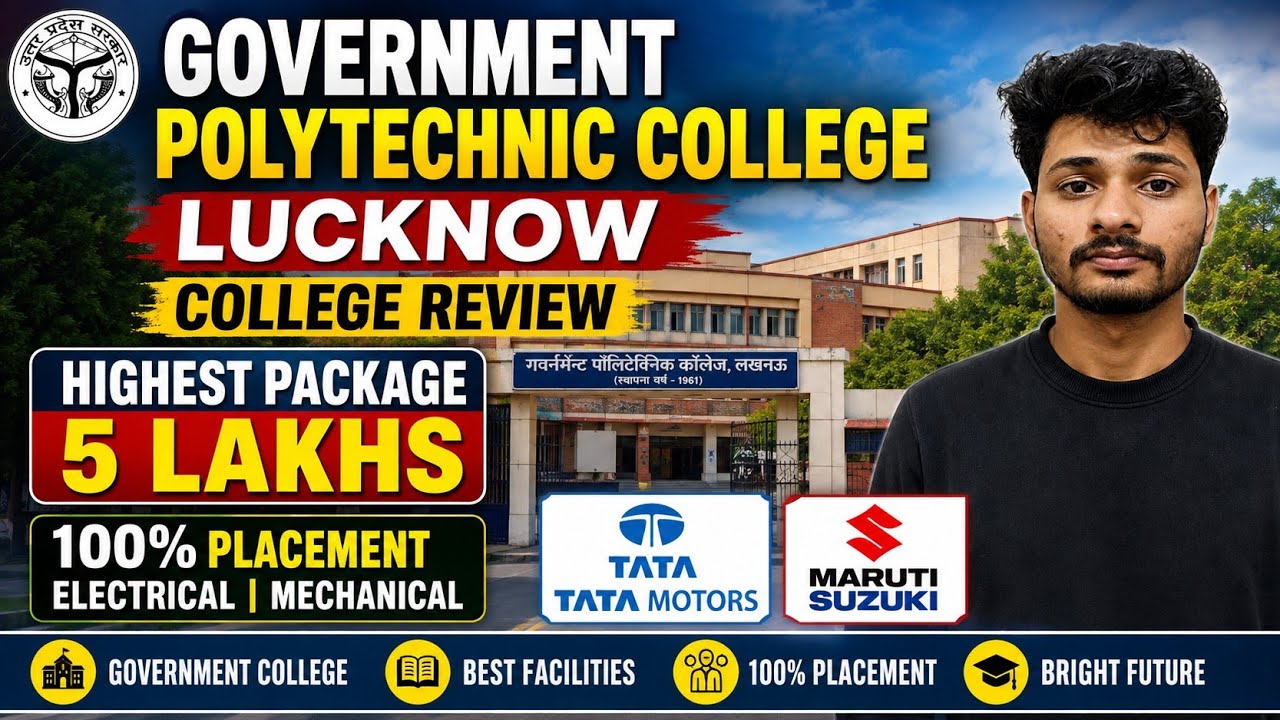 Government Polytechnic College Lucknow Review 2026 | Fees, Placements, Hostel, Admission & Campus...