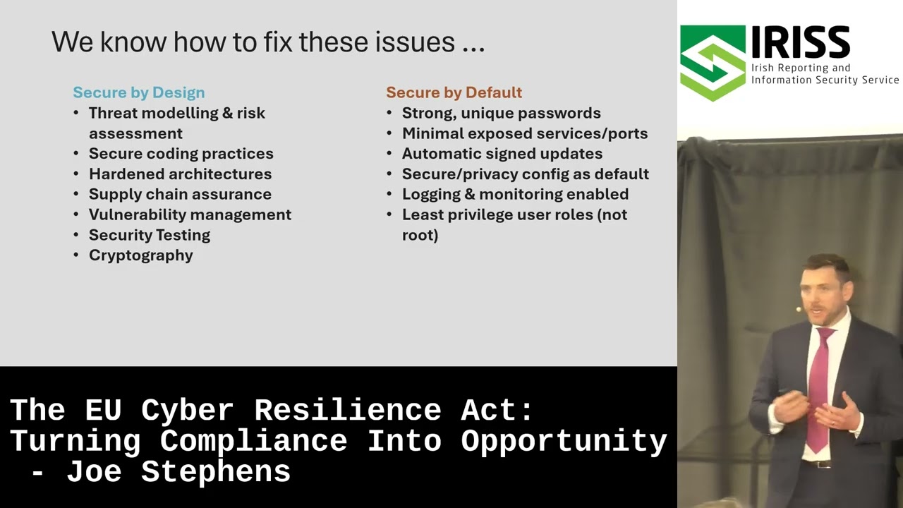 The EU Cyber Resilience Act: Turning Compliance Into Opportunity - Joe Stephens