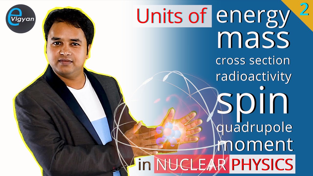 Units of Energy, Mass, Cross section, Radioactivity, Spin in Nuclear Physics || eVigyan