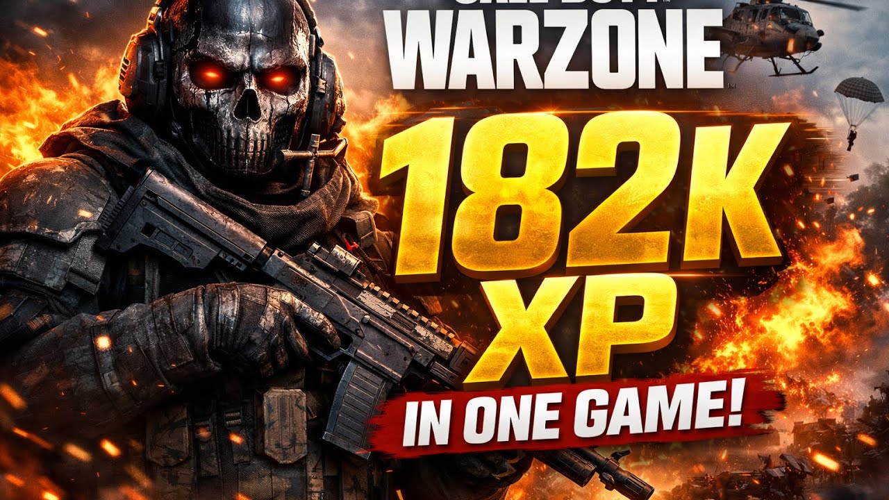 Call of Duty: Warzone 182,000 XP in one Game!!!!! 4K60