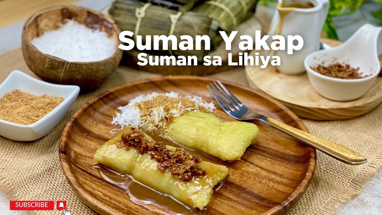Suman Yakap | Suman sa Lihiya with Coconut Sauce