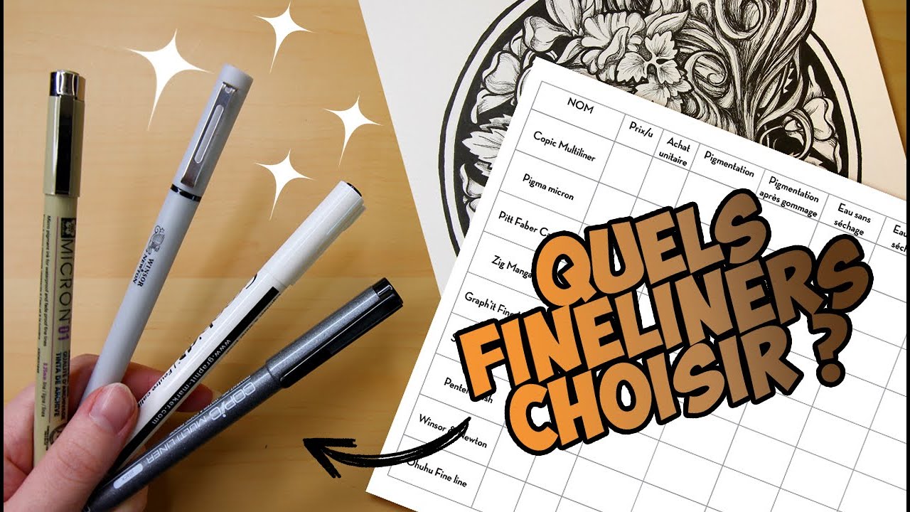 Quels sont les meilleurs stylos fineliner ?