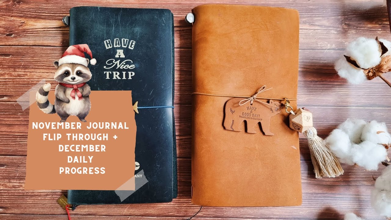 Daily journal flip through, second half of November 2023) + my December daily progress